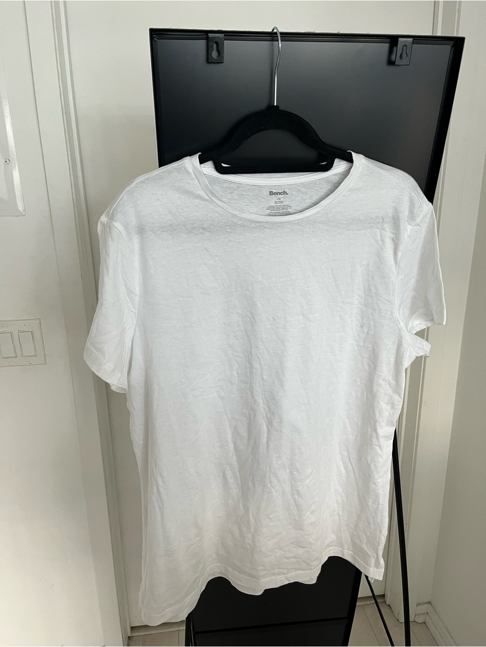 Bench White 100% Cotton Basic T-Shirt Size Large